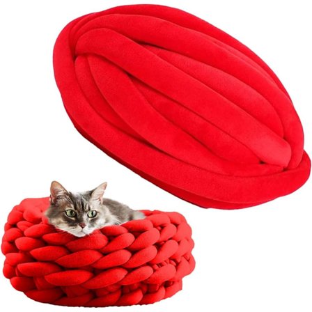 1 kpl roving-lankaa, paksu kierretty putkimainen lanka