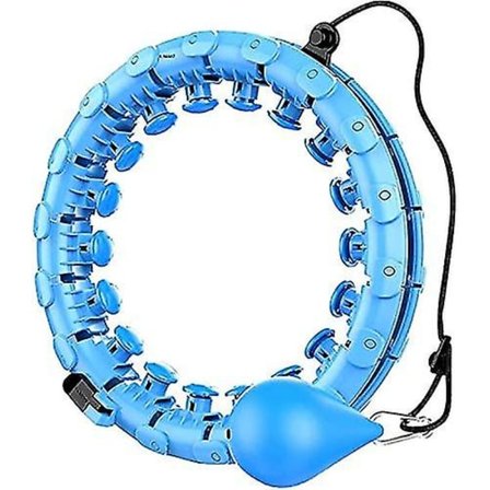 Smart Hula Ring Hoops, Vekt Hula Sirkel 24 Avtakbar Fitness Ring Med 360 Graders Auto-spinning Ball Gymnastikk, Massasje, Voksen Fitness For Vekt