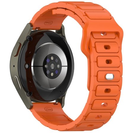 Silikonarmband Samsung Galaxy Watch7 44mm 40mm / Watch6 44mm 40mm / Watch6 Classic 47mm 43mm Universal 20mm klockarmband - Orange