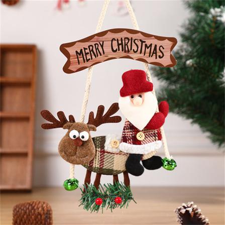 Juldekoration Jultomten Älg Hängande Hänge Present Hem Pa