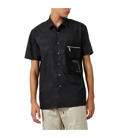 Costume National Short Sleeve Shirts Sort, Herre Skjorter