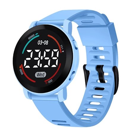 Damklockor LED Digital Elektronisk Klocka Herr Utomhus Sport Casual Slim Mjuk Silikon Damarmbandsur Reloj Digital Mujer