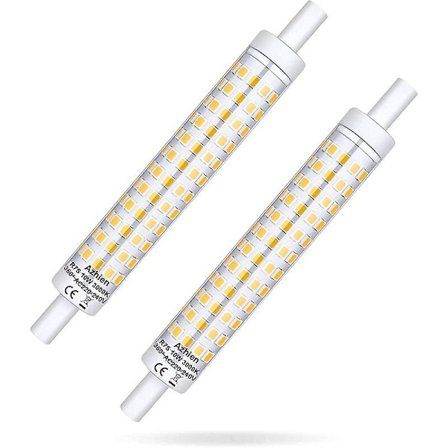 R7s Led Light Bulb 118mm Dimmable 10w R7s 118mm Warm White 3000k 10w Halogen Bulb Equivalent 48w 60w 75w 1000lm 360 Degree R7s J118 Linear Cap Flicker