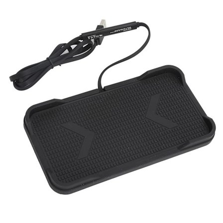 Trådløs billader Qi-ladeplate sklisikker 10W 7.5W hurtig trådløs ladeplate for bil