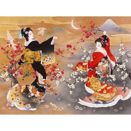 30x40cm aikuisten lasten 5D DIY set - japani