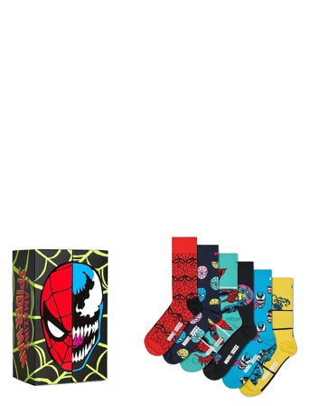 Happy Socks Marvel Spider-Man 6-Pack Socks Gift Set - Multi/patterned - 36-40