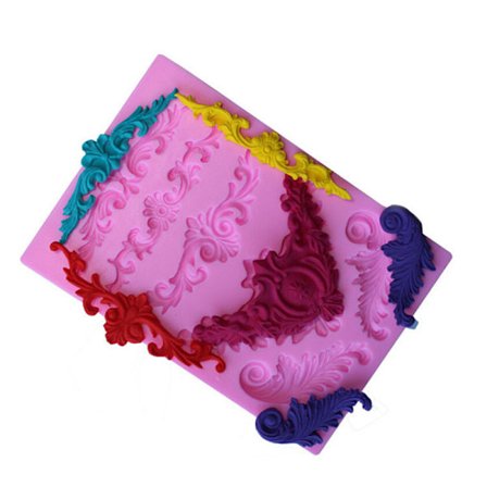 Border Silikone Form Fondant Form Kage Dekorationsværktøj