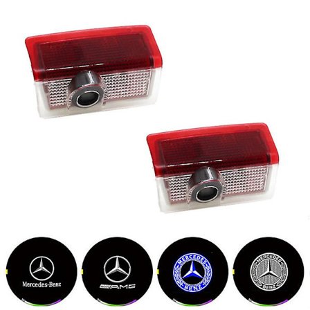 2 stk. bildørlogo-projektor, projektortilbehør til A B C E Glc Gle Gls