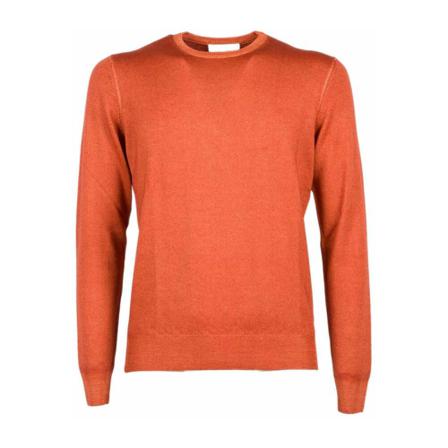 Gran Sasso - Stickade Tröjor - Orange - Herr - Storlek: 4xl, Herr, Storlek: 4XL