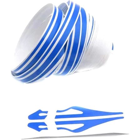 Svart Nålremsa Tejp Bil Kaross Sida Stripe Dekal Midjelinje Klistermärke Auto Nålremsa Tejp för Bilar[D]