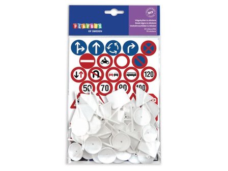 PLAYBOX Vägskyltar och stickers 100/fp - Lyreco - Skola och förskola - Lekmaterial - Leksaksbilar