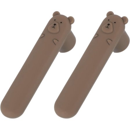 2 stk Dørhåndtakbeskyttere, Silikonbeskyttelse for sikkerhetsdørhåndtak Søte antikollisjonsbeskyttere Myke dørhåndtakbeskyttere for soverom Bad Kontor