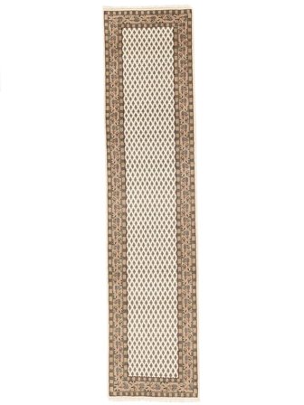 82X346 Tapis D'orient Mir Indo De Couloir Marron/Beige (Laine, Inde)