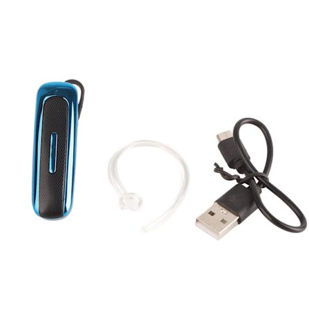 Bluetooth Trådlös In-Ear Hörlur Enkel Öronhängande Business Hörsnäckor för Bilkörning Svart Blå