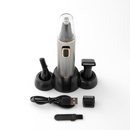 2023 Professionel USB Genopladelig Øre- og Næsehårstrimmer til