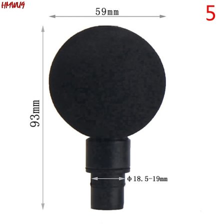 Ny Universal Fascial Massage Hoved Massager Kropsafslapning Massager Udskiftnings Headset