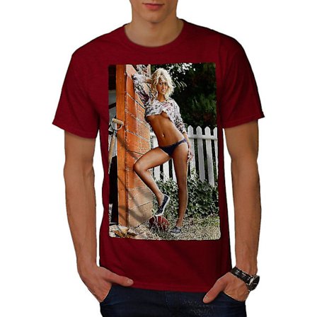 Het tjej naken erotisk t-shirt för män