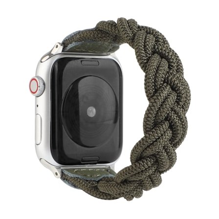 Klockarmband för Apple Watch iWatch 38/40/41mm L storlek 140 Militärgrön