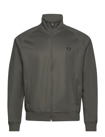 Contrast Tape Trk Jkt Tops Sweatshirts & Hoodies Sweatshirts Green Fred Perry