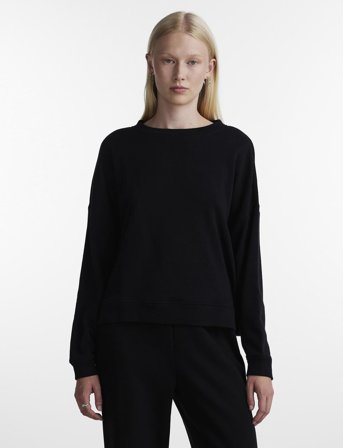 Pieces Pcchilli Ls Sweat Noos Bc - Black - S