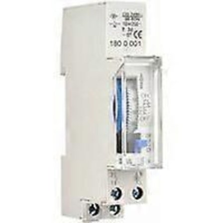 24-timmars Mekanisk Timer 15 Minuters Minimum Timer Skena Montering Inbyggt Batteri, SUL180a AC220-240V Grå - SUL180a AC220-240V Grå