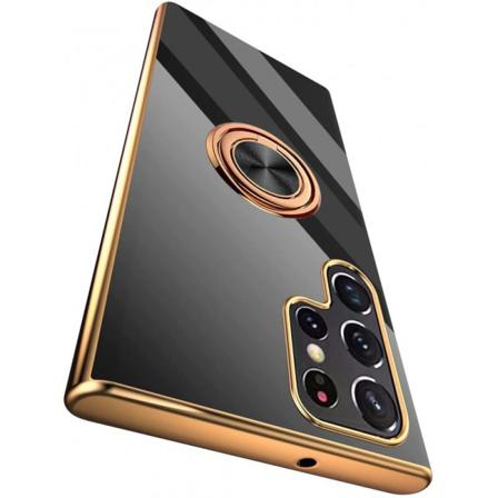 Samsung S22 Ultra Elegant & stødsikkert cover med ringholder fejlfri Rosa