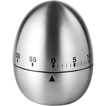 2 stk. Mekanisk Egg Timer Rustfritt Stål Kjøkkentimer