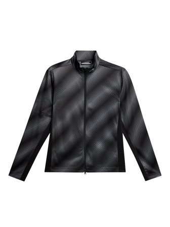 J.Lindeberg - Golf - Heath Print Mid Layer - Svart - Man - M