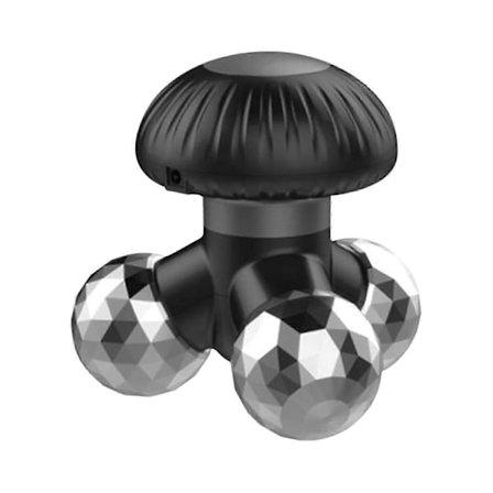 Mini Håndholdt Massageapparat Batteridrevet Vibrationsmassage 4 Massageknuder Drevet Af AAA Batterier Eller Stik