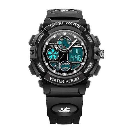 1 stk 30m vanntett digital kalender LED-lys alarm sportsstoppeklokke armbåndsur for jentebarn [GGL]