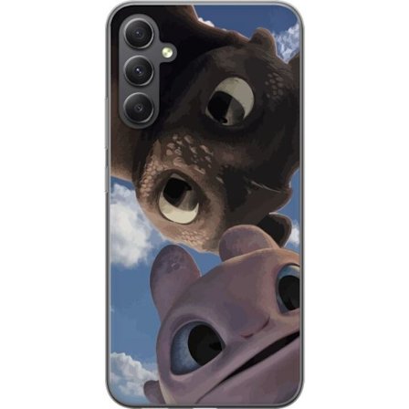 Yhteensopiva Puhelinkuori Samsung Galaxy A16 5G Söpö Lohikäärme Paras Ystävä Selfie