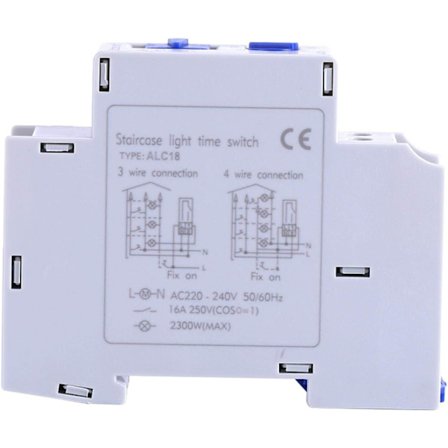 AC 220-240V Timer Switch Trappebelysning Timer kompatibel Hjem Trapper Husholdningsapparat Belysning Timing Switch