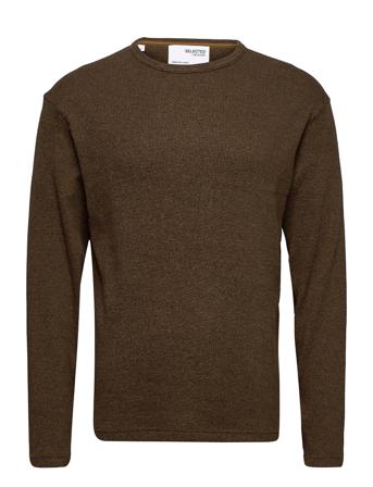 Slhkale Crew Neck Sweat M Brown Selected Homme