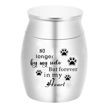 Anti-korrosion Kæledyr Begravelse Urne Engelske bogstaver Metal Familiemedlemmer Kæledyr Aske Kist til gave