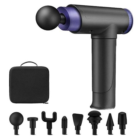 Massasjepistol, håndholdt elektrisk dypvevsmassasje for hele kroppen, trådløs, høyintensitetsvibra