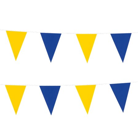 Lippuviirinauha Sininen/Keltainen 10m