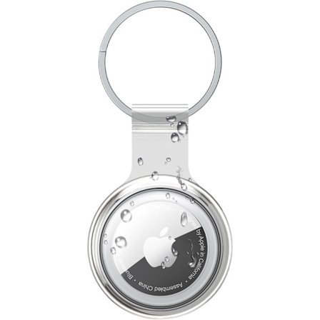 Airtag-pidike, yhteensopiva Apple AirTagien kanssa, vedenpitävä ja pölytiivis ja törmäyssuojattu Airtag-kuori, avaimenperä, jossa on monivärinen 