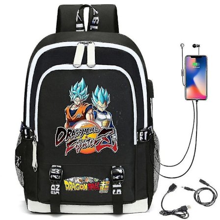 Anime Dragon Ball backpack usb charging student school bag