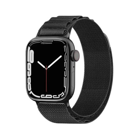 Sport Loop Armband Alpine – Passar Apple Watch 42/44/45/46/49mm - Svart