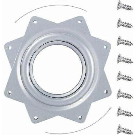 Snurrplattform 360 graders snurr fyrkantig med stålkullager för köksbänk skafferi (4") db