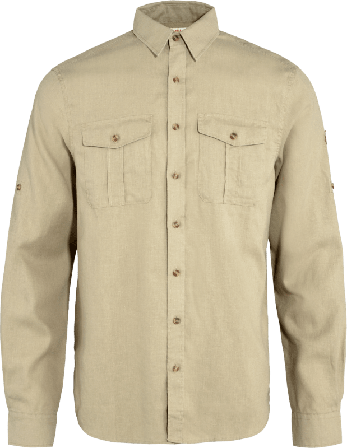 Fjällräven Men's Övik Travel Shirt Ls Men long-sleeved shirts Beige M