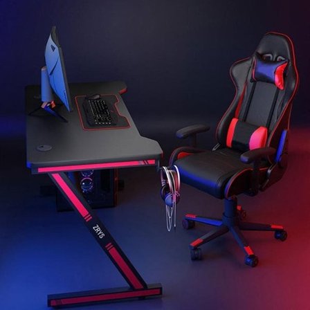 Gamingbord – stilig skrivebord for gamere – 110×60×75 cm