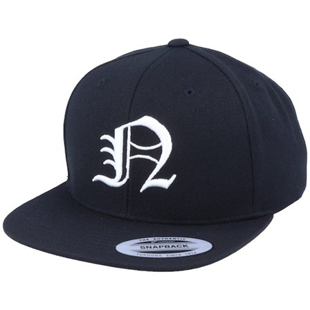Iconic - N Letter 3D Black Snapback Snapback Black Cap - @ Hatstore