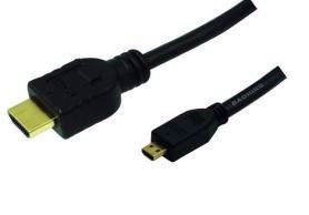 LogiLink HDMI-Kabel LogiLink(A) auf Micro-HDMI(D), 2m, 19-p