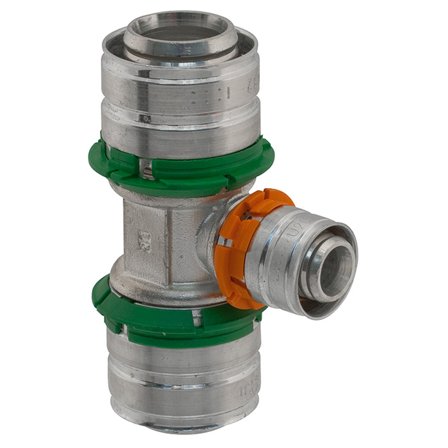 Uponor 1873286 Presskoppling 20 x 16 x 20 mm, t-rör, Installation