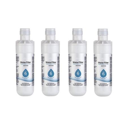 4 Pack Lt1000p udskiftning kompatibel med køleskabsvandfilter, kompatibel med Lt1000p3, adq747935 200 gallon køleskab -HG White