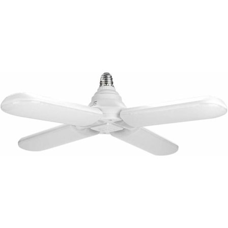 LED-kattovalaisin, 60W E27 AC95-265V Nelipäinen Superkirkas LED-riippuvalaisin, Taitettava tuuletinvalaisin