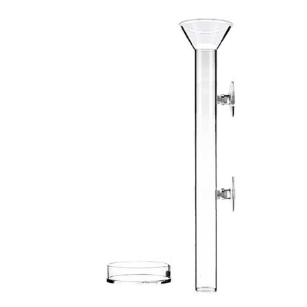 Akvarium Foderrør Glasfisk Rejefoder med foderskål Skål sugekopper 6 størrelser til lav vandstand fisk til