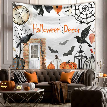 Halloween Trippy Tapestry Psykedelisk Vägghängande