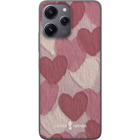 Yhteensopiva Puhelinkuori Xiaomi Xiaomi Redmi 12 Cactus and Friends - Blush Paper Hearts
